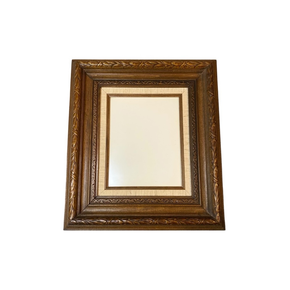 Vintage Intricate Brown Wooden Picture Frame